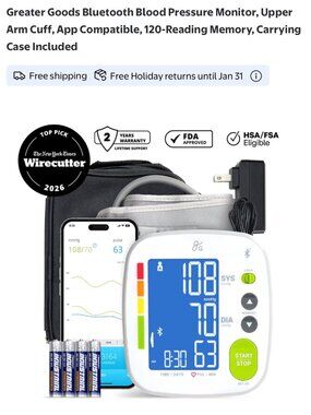 gG Bluetooth Bloods Pressure monitor